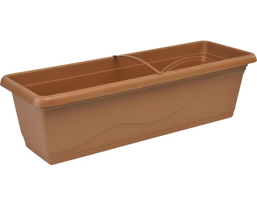 Jardinière Lafiora Extra Flor plastique 40 x 20,5 x 17 cm marron