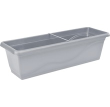 Jardinière rectangulaire en plastique avec support