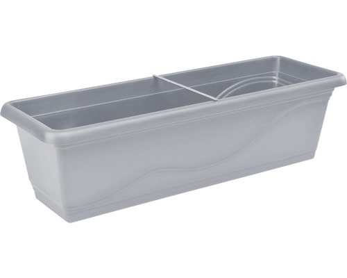 Jardinière rectangulaire en plastique avec support