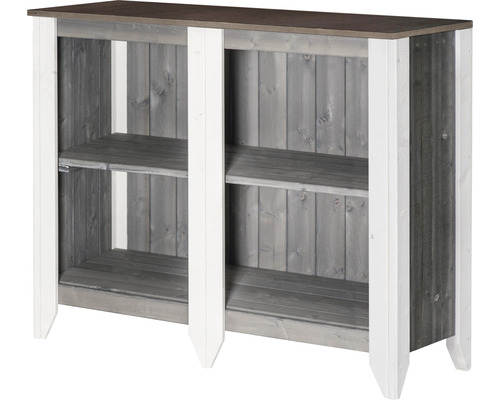 Regal aus Holz mit zwei Fächern