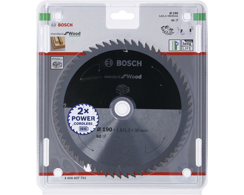 Bosch Sägeblatt für Holz, Durchmesser 190 Millimeter