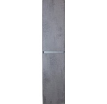 Mur de salle de bains gris avec élément horizontal