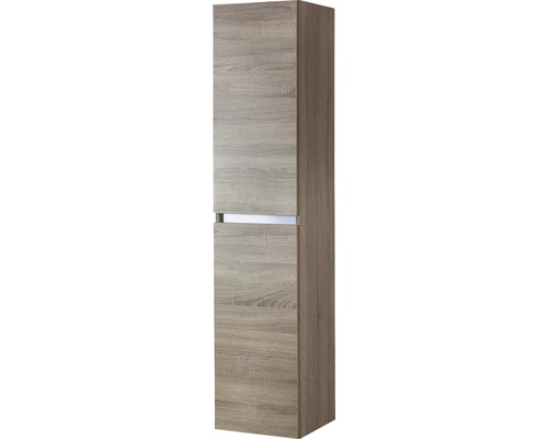 Hochschrank aus Holz für das Badezimmer