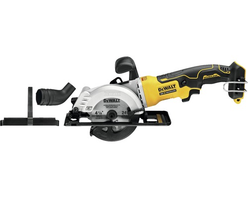 Scie circulaire à main sans fil DeWalt avec aspiration des poussières et butée parallèle
