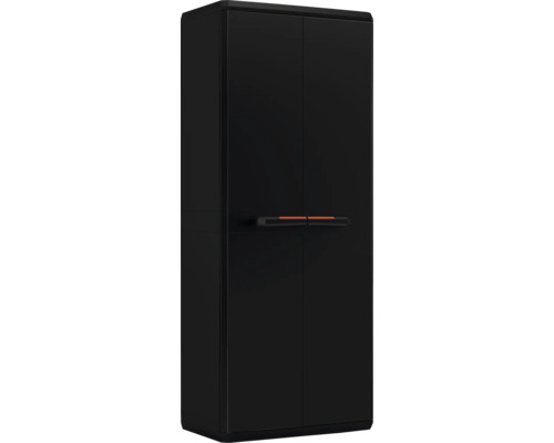 Armoire en plastique KIS Piu 166 x 68 x 39 cm noir Armoire en plastique KIS Piu 166 x 68 x 39 cm noir