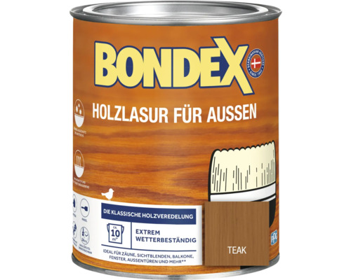 BONDEX Holzlasur teak 750 ml