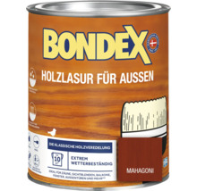 Holzlack für den Aussenbereich im Mahagoni Farbton von Bondex