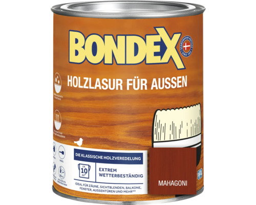 Lasure pour bois BONDEX acajou 750 ml