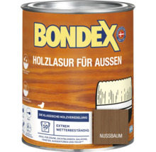 Bondex Holzlasur für Aussen im Farbton Nussbaum