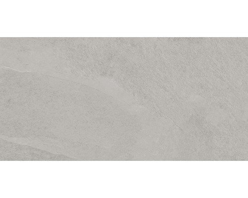 Dalle de terrasse en grès cérame fin FLAIRSTONE Valley Grey bord rectifié 120 cm x 60 cm x 2 cm Carrelage de sol gris en grès cérame imitation pierre