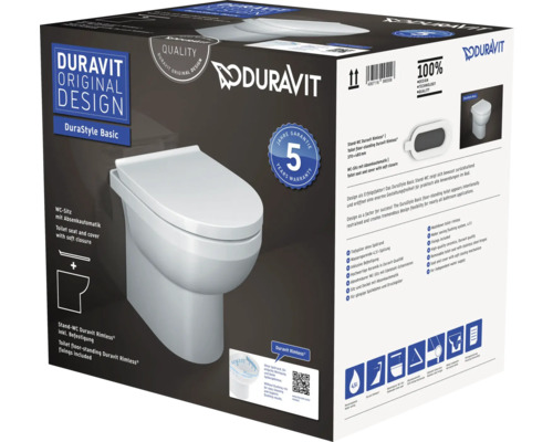 Ensemble WC sur pied Duravit DuraStyle Basic dans son carton
