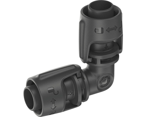 Raccord coudé en plastique