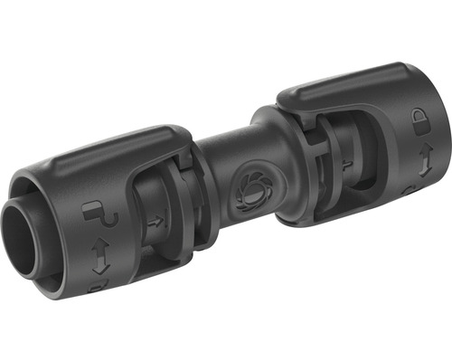 Raccord de tuyau noir en plastique