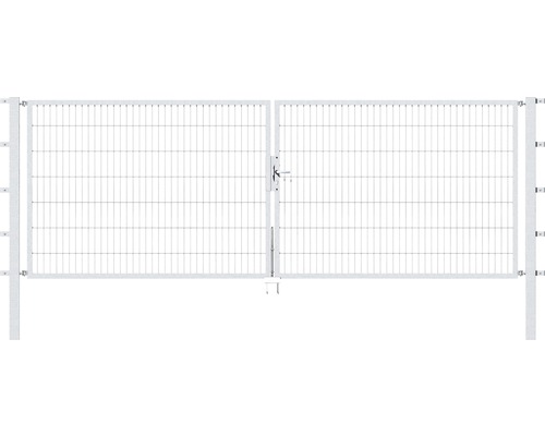 Stabgitter-Doppeltor ALBERTS Flexo 400 x 140 cm inkl. Pfosten 8 x 8 cm feuerverzinkt