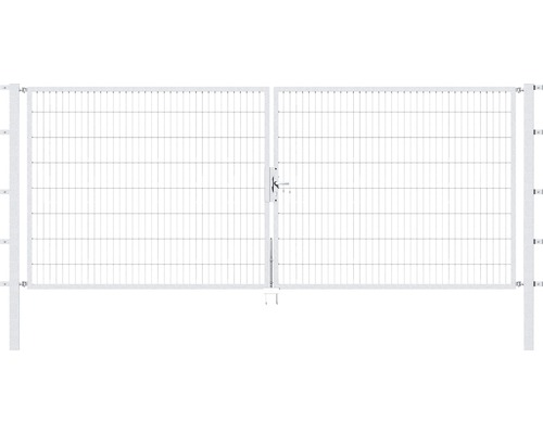 Stabgitter-Doppeltor ALBERTS Flexo 400 x 160 cm inkl. Pfosten 8 x 8 cm feuerverzinkt