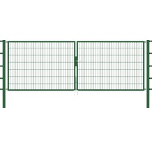 Doppeltor aus Metall für Gartenzäune