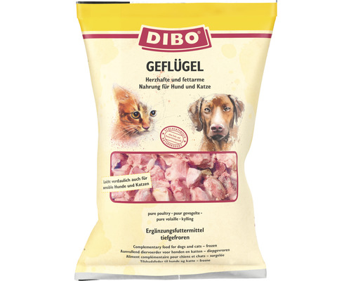 Dibo Geflügel Hundefutter und Katzenfutter im Beutel