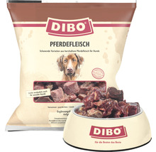 Aliments bruts pour animaux DIBO® viande de cheval 1 kg surgelés-thumb-0