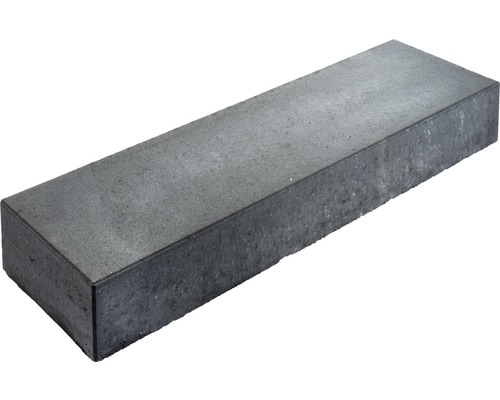 Bloc de marche en béton anthracite 120x35x16 cm