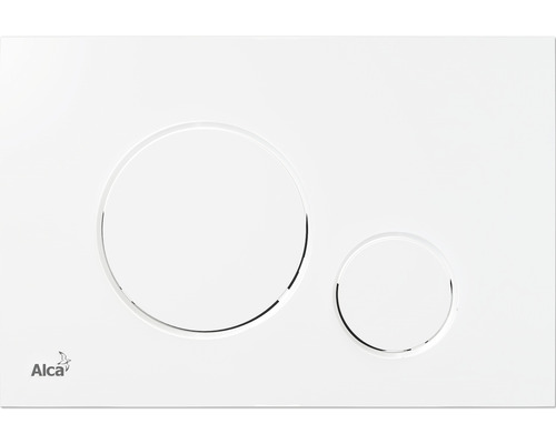 Betätigungsplatte Alca THIN Platte weiß glänzend / Taster weiß glänzend M670