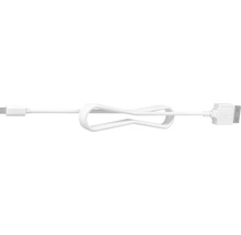 Câble USB blanc avec connecteurs USB-A et USB-C
