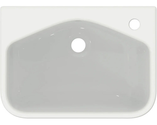 Spülbecken aus Keramik mit Hahnloch