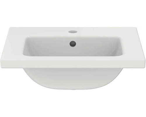 Keramikwaschbecken mit Hahnloch und Überlauf