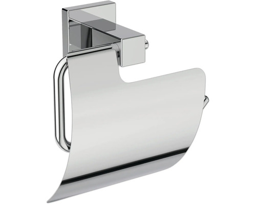 Toilettenpapierhalter mit Deckel Ideal Standard IOM Cube chrom glänzend E2191AA Toilettenpapierhalter aus Metall zur Wandmontage