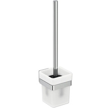 Garniture WC murale avec récipient et brosse