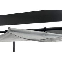 Vue détaillée d''un pavillon avec toit en tissu