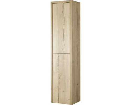 Armoire haute avec deux portes au design bois
