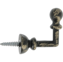 Patère avec vis pour montage mural