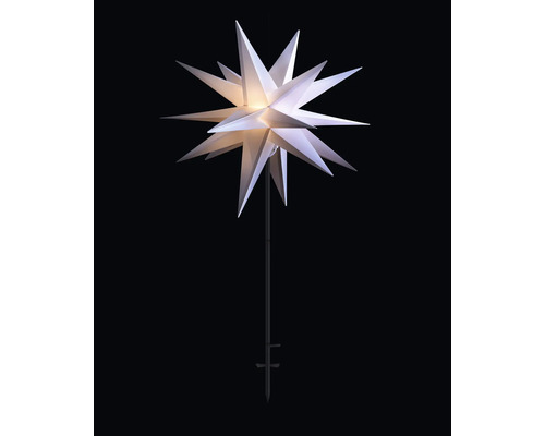Étoile LED, 55 cm 18 branches couleur d'éclairage blanc chaud