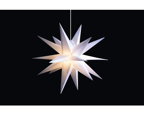 Étoile LED, 55 cm 18 branches couleur d'éclairage blanc chaud