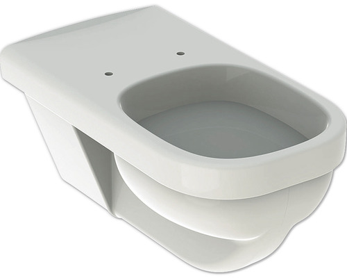 WC suspendu GEBERIT Renova Comfort Square cuvette à fond plat avec bride de rinçage blanc KeraTect® laque spéciale sans abattant WC 208550600