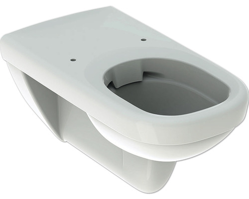 WC suspendu GEBERIT Renova Comfort Square cuvette à fond creux sans bride de rinçage blanc sans abattant WC 208560000