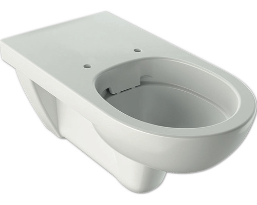 WC suspendu GEBERIT Renova Comfort cuvette à fond creux sans bride de rinçage blanc sans abattant WC 208570000