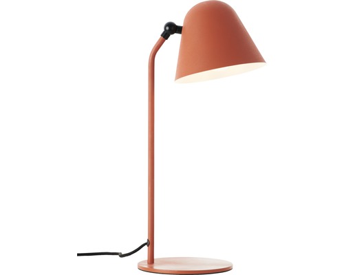 Tischleuchte mit konischem Schirm und rundem Sockel