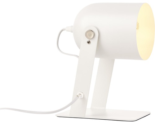 Weisse Schreibtischlampe mit Kabel