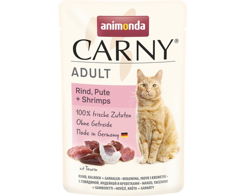 Pâtée pour chat animonda Carny Adult bœuf & dinde 85 g