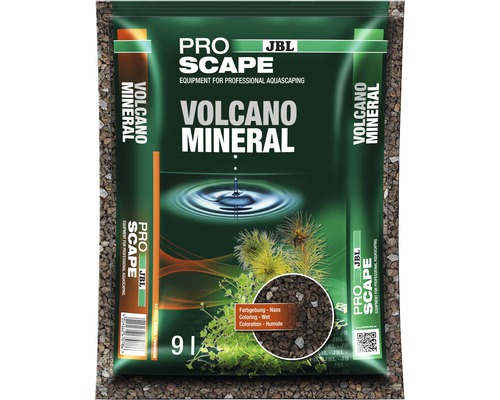 Sol de roche volcanique JBL ProScape Volcano Mineral 9 l JBL ProScape Volcano Mineral, additif pour sol d''aquarium, en conditionnement de 9 litres