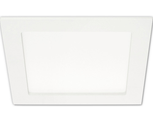 Spot à encastrer LED IP23 12W 1200 lm 4000 K blanc neutre angulaire blanc 170x170/160x160 mm 230V