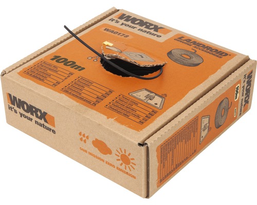 Fil de délimitation Worx 100 mètres en emballage carton