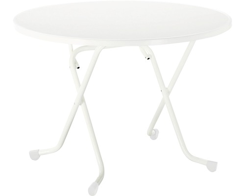 Table pliante Best Ø 100 H 70 cm blanc