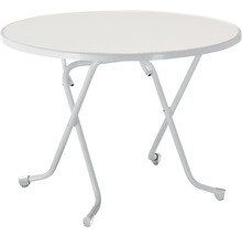 Table pliante Best Ø 100 H 70 cm argent-thumb-0