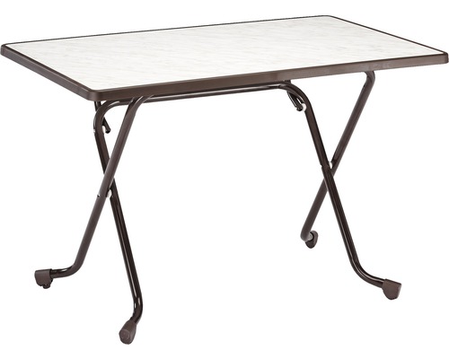Table pliante Best 70 x 110 H 70 cm marron