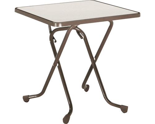 Table pliante Best 67 x 67 H 70 cm marron