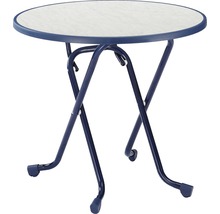 Table pliante Best Ø 80 H 70 cm bleu-thumb-0