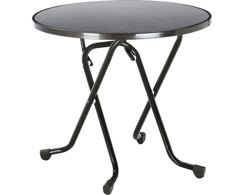 Table pliante Best Ø 80 H 70 cm anthracite
