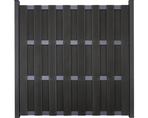 Élément de clôture GroJa DIY-Merano construction modulaire barre transversale anthracite 180 x 180 cm anthracite